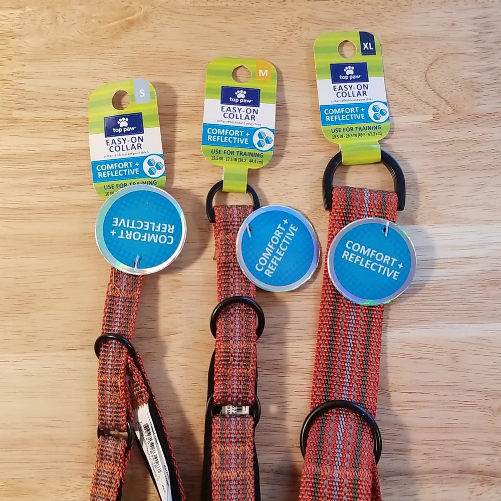 Martingale style padded reflective collar